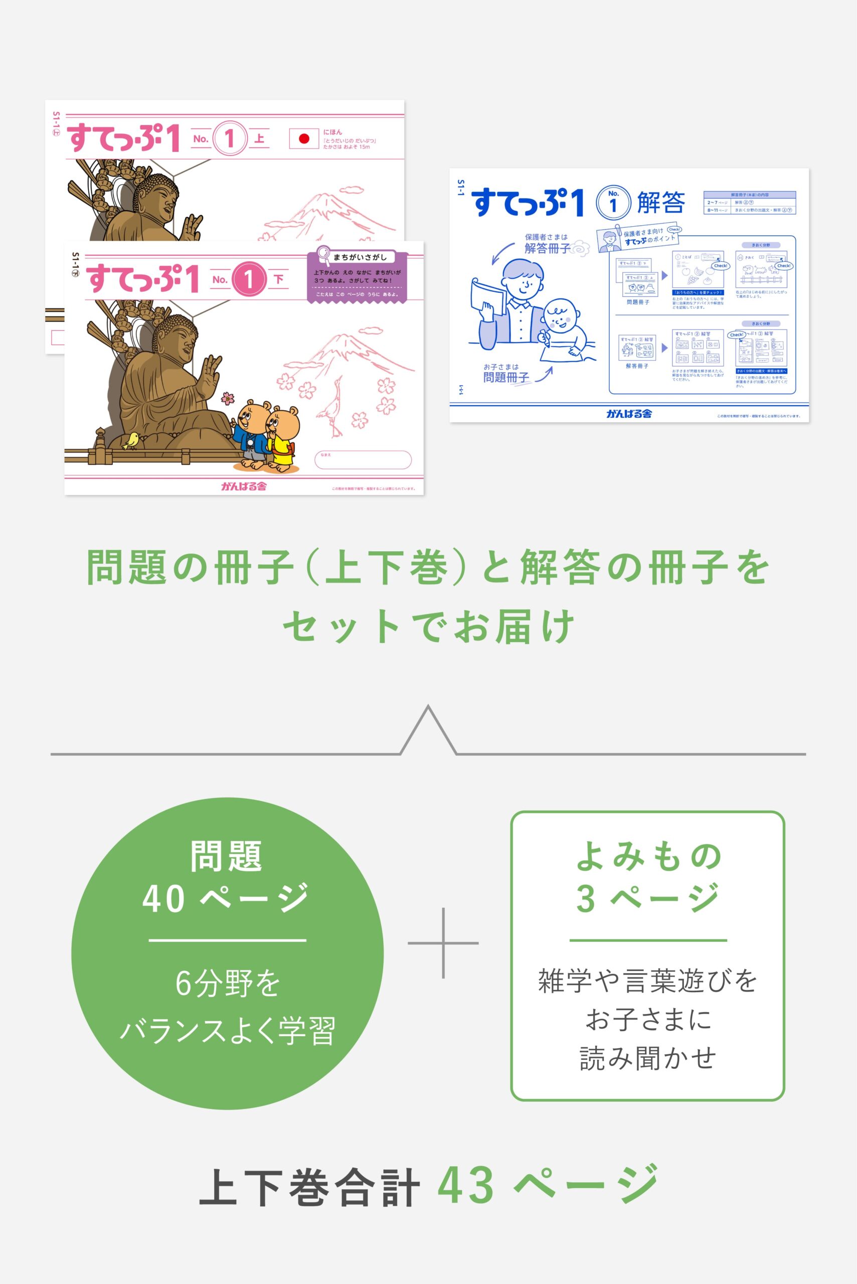 幼児教材すてっぷ | がんばる舎｜幼児・小学生の通信教材